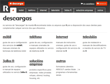 Tablet Screenshot of descargas.mundo-r.com